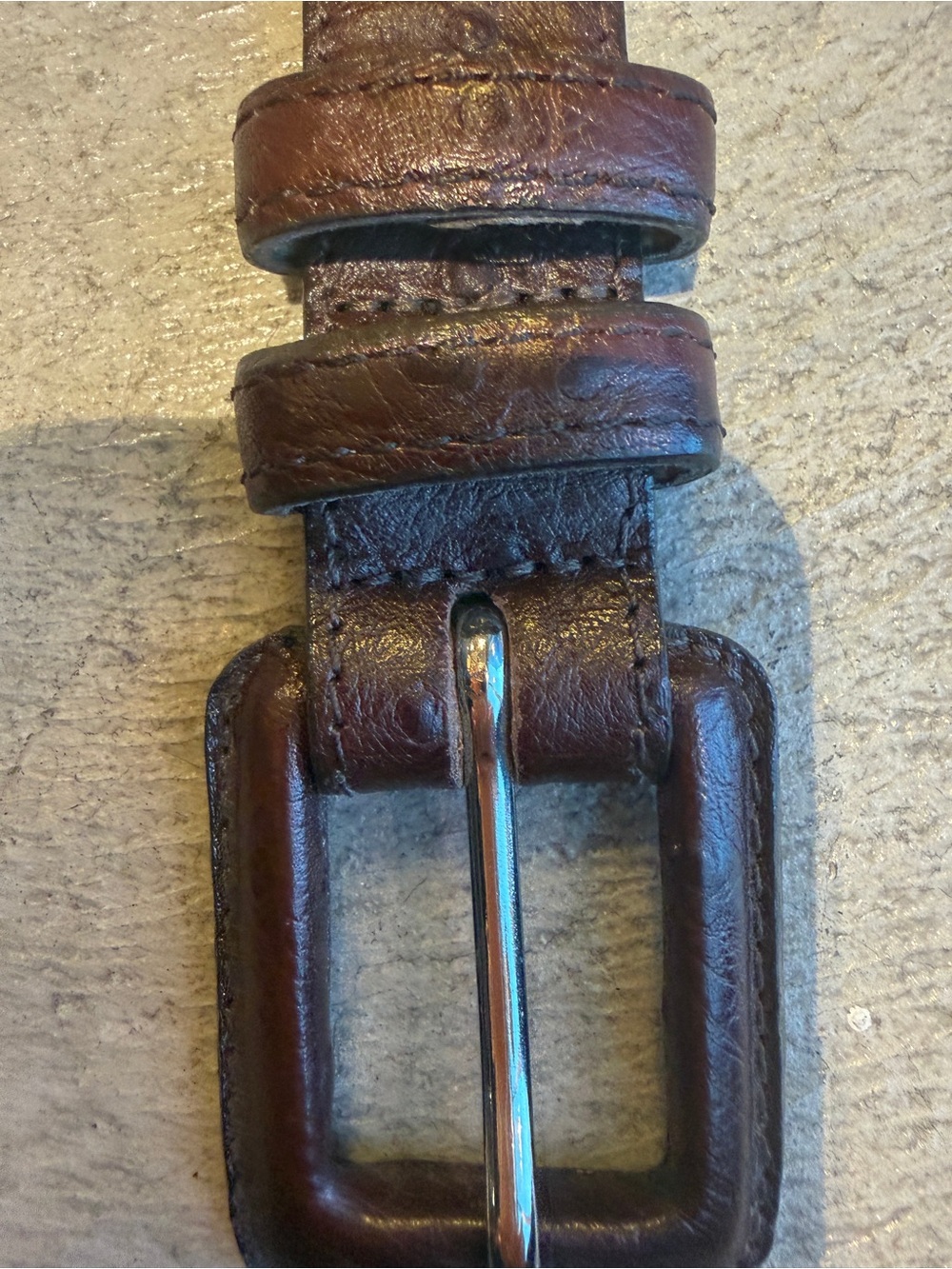 Women's Brown Leather Belt WCM New York